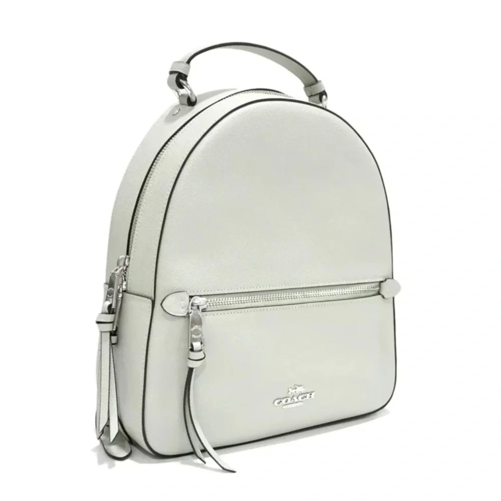 coach backpack neon green Track Pack In Signature Canvas Outside zip pocket Coach Jordyn Backpack (Cargo Green)